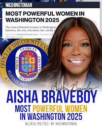 I am honored to be named one of Washingtonian's Most Powerful Women in our  region in local politics this year. Prince Georgians, I am deeply grateful  to serve as your County Executive