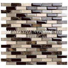 Consider a glass tile backsplash to introduce more light to your kitchen. Wholesale Mixed Color Strip Brick Glass And Stone Kitchen Backsplash Subway Tile Buy Glass Mosaic Subway Tile Kitchen Backsplash Strip Brick Glass Product On Alibaba Com