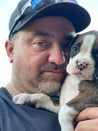 This is our 7- week old Angus with is big brother Bogie.