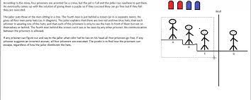 Solving Puzzle 1 Four Prisoners Hats Youtube