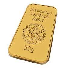 1 day gold price per gram in arab emirates dirham. Heraeus 50 Gram Gold Bars