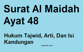 Hukum lafadz allah dibag dua : 68 Hukum Tajwid Surat Al Maidah Ayat 48 Kandungan Dan Penjelasannya