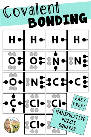 Covalent Bonding Manipulative Puzzle Activity In 2020 Covalent Bonding Science Teaching Resources Teaching Chemistry