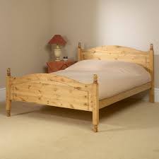 Product title finley wood headboard panel with curved top rail and. Monarch High Footend Wooden Bed Frame Bedknobs