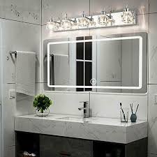 To determine the color of an led vanity bathroom light, look at the product specifications located on the packaging of the product. Presde Bathroom Vanity Light Fixtures Over Mirror Modern Led 5 Lights Glass Shad