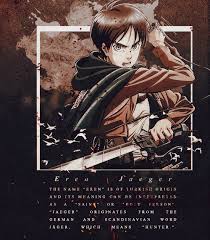 The first name jäger has been assigned to: Die Flugel Der Freiheit Eren Jaeger Anime Jaeger