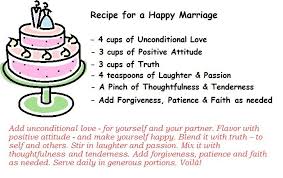 Recipe For A Happy Marriage Ingredients For A Good Marriage Good Marriage Quotes Happy Marriage Recipe For Marriage