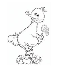 Download this free printable big bird coloring page, so your child can have some creative rock and roll fun with sesame street. Big Bird Coloring Pages Playing Learning