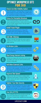 If You Want To Optimize Wordpress Site For Seo Then Check Out This Infographic Which States 10 Steps To Make Search Engine Optimization Optimization Wordpress