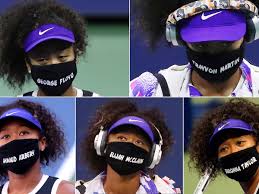 Osaka has seven masks at the us open to promote the fight for racial justice. Naomi Osaka Keeps Victims Of Racial Injustice In Spotlight With Us Open Masks Us Open Tennis 2020 The Guardian