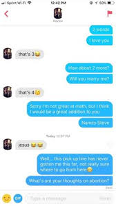 The ones that highlight a man's athleticism, culture, wealth, and generosity were most likely successful in leading to further conversation says one. 60 Tinder Pick Up Lines Ideas In 2021 Pick Up Lines Tinder Pick Up Lines Pick Up Lines Funny