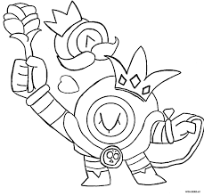 Leon is a legendary brawler who can turn invisible for a short time when using his super. Coloring Pages Nani Print Character Brawl Stars Wonder Day