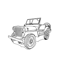 Fun Cj 3b High Hood For The Jeep Coloring Book Dibujos Jeep Disenos De Unas