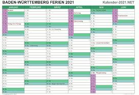 In den eigenen kalender importieren. Ferien Baden Wurttemberg 2021 Ferienkalender Ubersicht