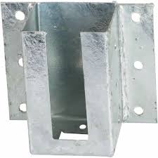 Sud bois lot de 5 pieds de poteau fixe poteau bois carré pour palissade bois 7x7 cm idéal pour la construction de palissades en bois autoclave. Accessoire Pour Poteau