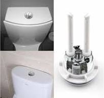 Bouton poussoir double pour chasse d'eau WC - 38 mm - Chromé - Haute  Pression de pompage - Accessoires pour toilettes Closes tool Pa