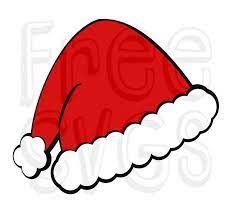Free Santa Hat Svg File Christmas Svg Files Santa Hat Silhouette Christmas