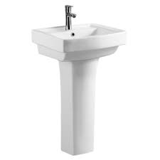 Cheap bathroom sinks, buy quality home improvement directly from china suppliers:corian bathroom pedestal wash basin freestanding solid surface matt hand sink cloakroom vanity wash sink rs3864 enjoy free shipping worldwide! Buy Milano Atlantis Ceramic Wash Basin Pedestal Online At Best Price In Uae Danube Home