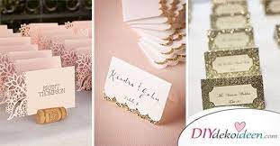 Einladungskarten zum geburtstag oder bei allen anderen artikeln immer glückliche kunden und begeisterte gäste zu hinterlassen. Tischkarten Zur Hochzeit Selber Machen 40 Ideen Fur Platzkarten Zur Hochzeit