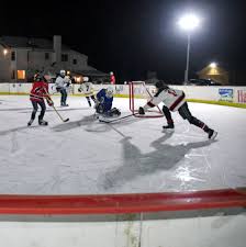 Red brackets that do not penetrate the underlying surface allow for installation on any surface, including frozen lawns. With Indoor Rinks Closed Players Turn To Speakeasy Hockey The New York Times