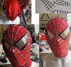 A large mask covering most of the face. Spiderman Mask Cosplay Sam Raimi Spider Man Mask Adults With Etsy