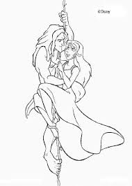 Tarzan Coloring Pages Tarzan And Jane Disney Colors Disney Tattoos Disney Coloring Pages