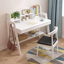Lchao Furniture Child Rsquo S Learning Desk Bedroom Student Desk With Bookshelf Great Gift For Girls And In 2020 Bookshelf Desk Bookshelves In Bedroom Kids Study Desk