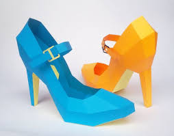 Diy Papercraft Belly Shoepapercraft Shoehigh Heel Belly 3d Etsy Paper Shoes Diy High Heels Diy High Heels Shoes