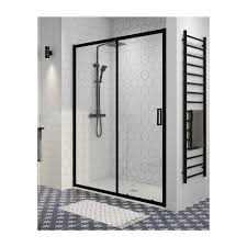 If i do regular shower glass 3/8 with the above hardware it will be $1754. Black Sliding Shower Door 1700 Pavo Better Bathrooms