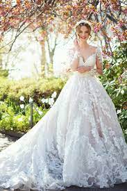 Off The Shoulder Long Sleeve Beaded And Embroidered Lace Ball Gown With V Neck Embroidered Wedding Dress Wedding Dresses Wedding Dress Long Sleeve