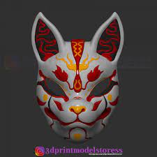 10% off your first order. Download Japanese Fox Mask Demon Kitsune Costume Cosplay Helmet Von 3dprintmodelstore