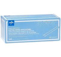 Medline Cotton-Tipped Plastic Applicator Sterile 6in 200Ct
