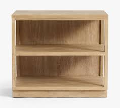 Custom modern design wooden display bookcase shelf wood library bookshelves industrial bookshelf with back panel. Pacific 34 X 30 2 Shelf Bookcase Pottery Barn