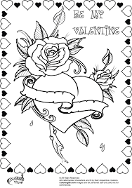Coloring Pages With Hearts And Roses Heart Coloring Pages Valentines Day Coloring Page Valentine Coloring Pages