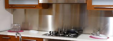 A stainless and white kitchen from san francisco architect cary bernstein. Affordable Stainless Backsplashes In Custom Cut Shapes Sizes