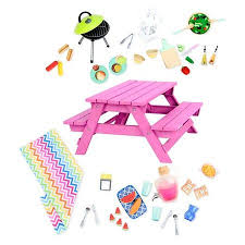 Our Generation Picnic Table Accessory Set
