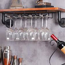 Metal kitchen rack w \/metal rods vs cones coloridos palavra. Bronze Hanging Mounted Metal Wine Rack European Iron Wine Glass Hanging Rack Goblet Holder Shelf For Kitchen Bar Restaurant Size 40 20cm Buy Online In Cambodia At Cambodia Desertcart Com Productid 58376265