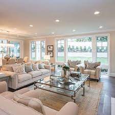 30 Elegant Large Living Room Layout Ideas For Elegant Look Large Living Room Layout Large Windows Living Room Elegant Living Room