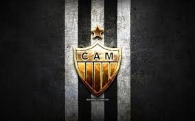 Clube atlético mineiro (brazilian portuguese: Download Wallpapers Atletico Mineiro Fc Golden Logo Serie A Black Metal Background Football Atletico Mg Brazilian Football Club Atletico Mineiro Logo Soccer Brazil For Desktop Free Pictures For Desktop Free