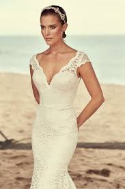 Scalloped Neckline Wedding Dress Style 2189 Mikaella Bridal Wedding Dress Necklines Wedding Dresses Lace Sheath Wedding Dress