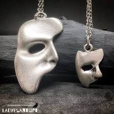 Buy Handmade Phantom Mask Pendant Necklace: Sterling Silver Plated Face  Jewelry Online in India