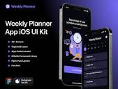Weekly Planner App UI Kit — Figma Resources on UI8
