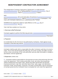 Create your sample, print, save or send in a few clicks 1099 misc. Free Independent Contractor Agreement Pdf Word