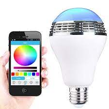This Multicolored Led Lightbulb With A Built In Bluetooth Speaker That You Can Control From Your Phone 29 19 Led Night Light Bulb Led Night Light Bulb