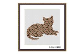 Maybe you would like to learn more about one of these? Snake Print Cat Cross Stitch Pattern Graphic By Tango Stitch Creative Fabrica