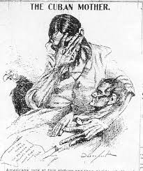 The Cuban Mother Artist Unknown The New York Journal 1898 American War Cartoon The Spanish American War