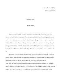 Recently, the hci community has been visualized self serves as a useful research platform for us. Reflection Paper Sociology Studocu