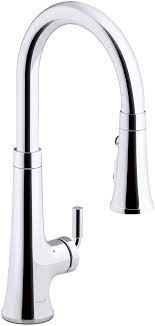 Pull down faucet spray head, angle simple kitchen sink faucet sprayer head nozzle pull out hose sprayer replacement part faucet head kitchen tap sprayer spout, brushed nickel. Kohler K 23766 Cp Polished Chrome Tone 1 5 Gpm Single Hole Pull Down Kitchen Faucet Faucetdirect Com