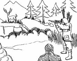Printable Deer Hunting Coloring Pages In 2020 Deer Coloring Pages Animal Coloring Pages Coloring Pages