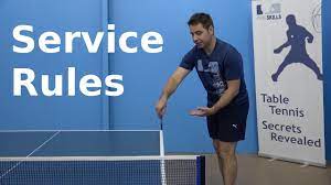 The game is played with the help of a racket that hits a ping pong ball to cross over the net to bounce on the opponent's side. Service Rules Pingskills Table Tennis Youtube